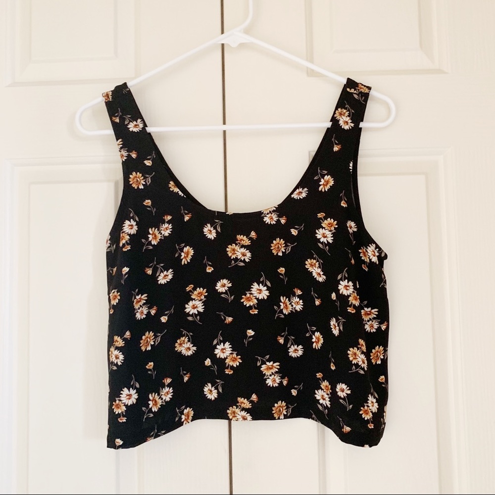 Forever 21 floral crop top